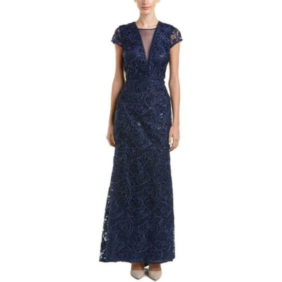 green emerald velvet dress CARMEN MARC VALVO Size 4 Cream Beaded Lace Overlay Sleeveless Gown – Sui  Generis Designer Consignment